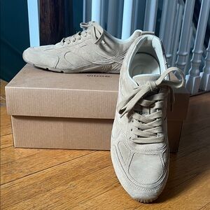 Vince Women's Tan Suede Sneakers